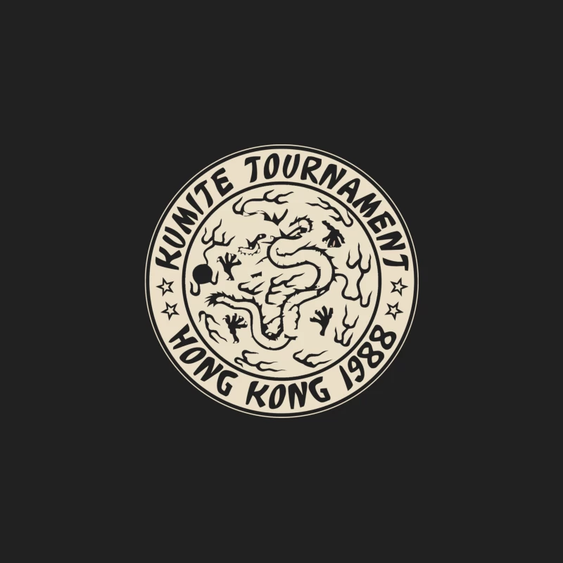 Hong Kong 1988 Martial Arts Tournament Logo Bucket Hat