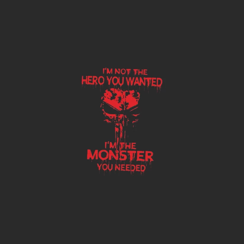 Hero vs Monster Quote Design Baseball Cap