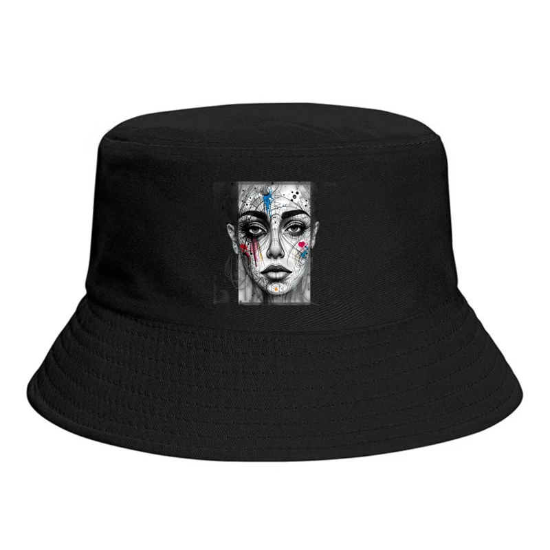 Abstract girl statue Bucket Hat