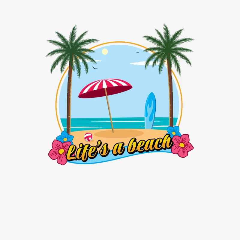 Life's a beach Male Long Sleeve T-Shirt