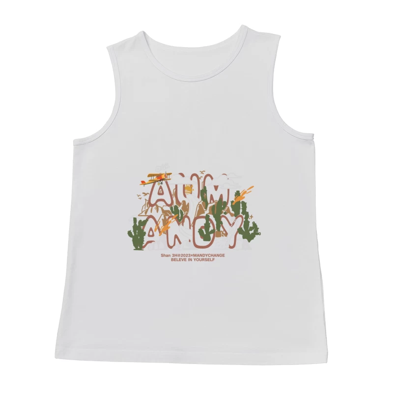 Abenteuer in der Wüste mit Flugzeug Herren Tanktops
