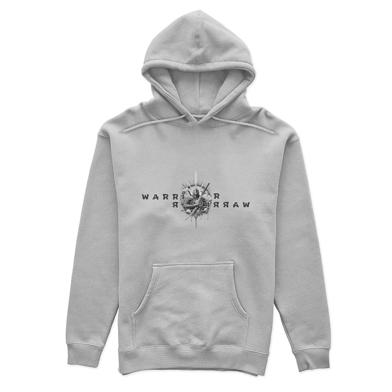 Medieval Knight Warrior Mirror Emblem Design Female Pullover Hoodie