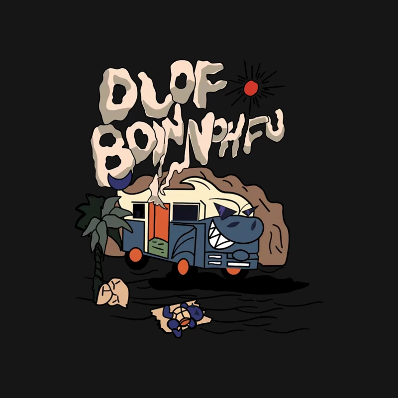 Abenteuerlicher Bus vor Bergkulisse Damen Langarm T-Shirt