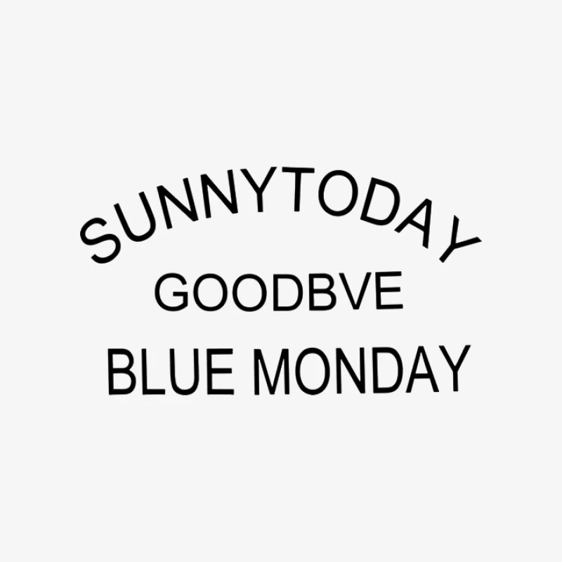 Sonnig heute, Abschied, Blauer Montag Herren Pullover Sweatshirt