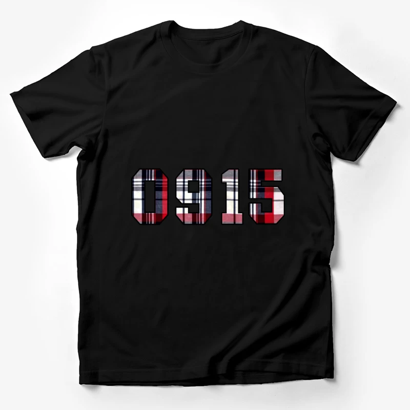 Karomuster-Zahlenkunst Herren T-Shirt