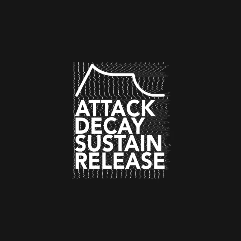 Attack, Decay, Sustain, Release Glitch Synthesizer Desk Mat
