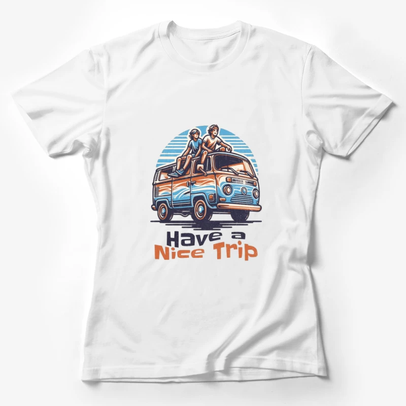 Roadtrip-Abenteuer mit Retro-Bus Damen T-Shirt