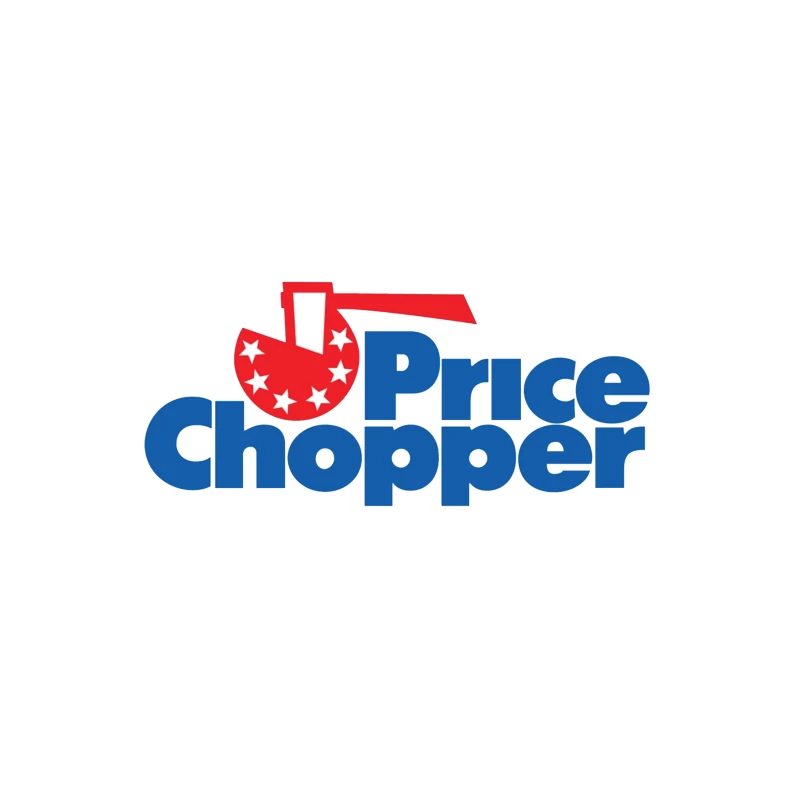 Price Chopper Supermarket Retail Logo Design Throw Pillow