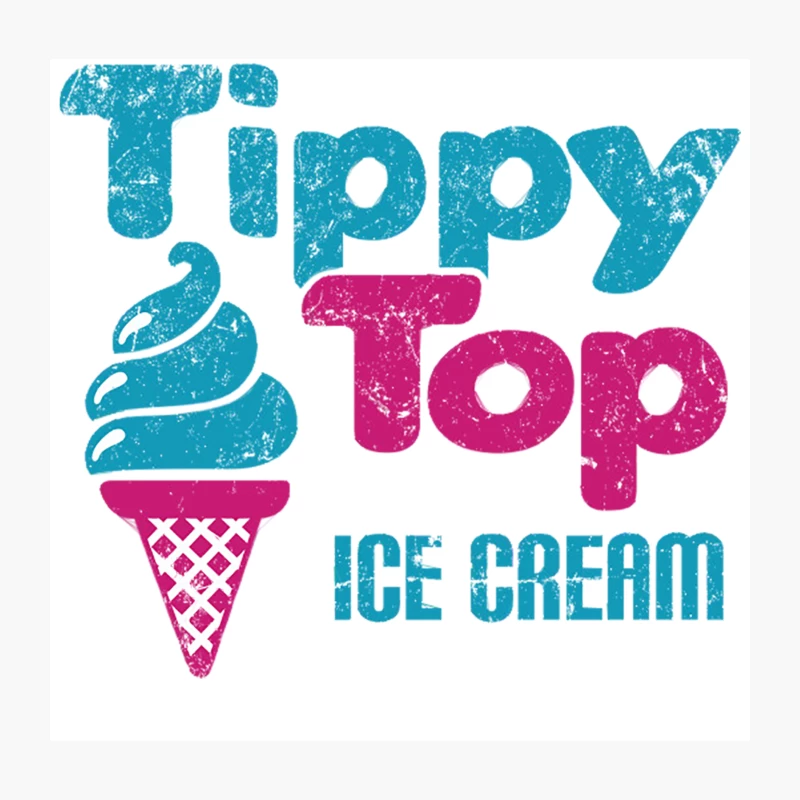 Tippy Top Ice Cream Throw Pillow
