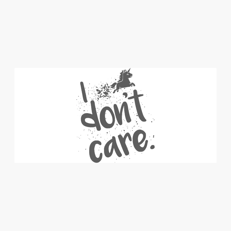 Whimsical Unicorn Typography: A Carefree Attitude Quote Coffee Mug
