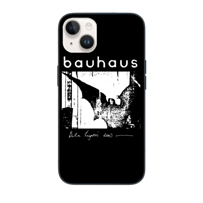 Vintage Bauhaus Typography and Abstract Design Study iPhone Case