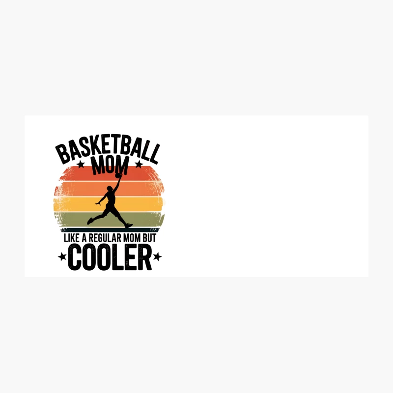 Retro Basketball Mom: Cooler Than Regular Moms Coffee Mug
