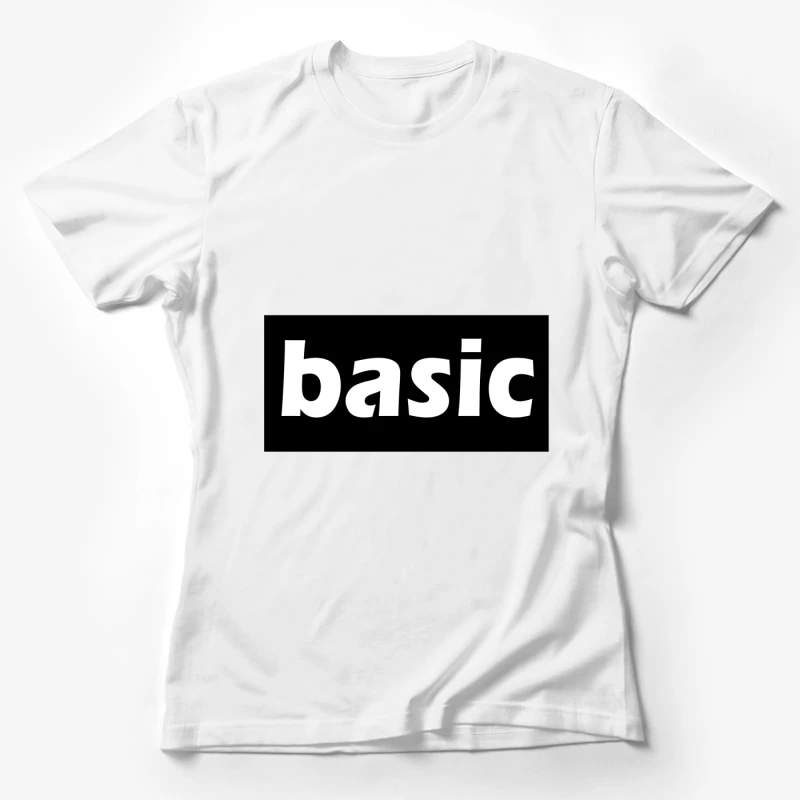 Basic Typography Design Female T-Shirt