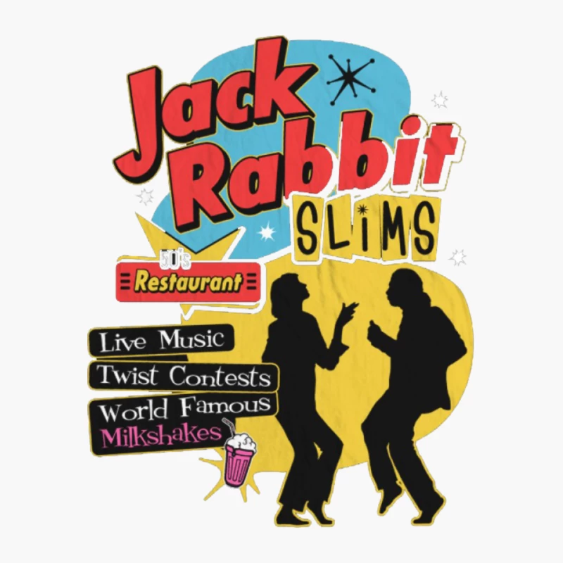 Jack Rabbit Slims Diner 3 Cotton Tote Bag