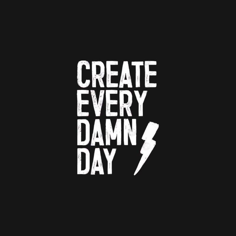 Create Every Damn Day Desk Mat