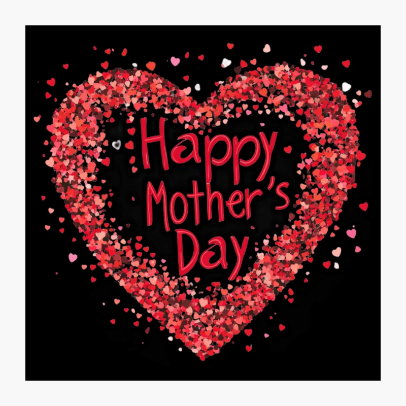 Heartfelt Mother's Day Greeting Card Design Pin