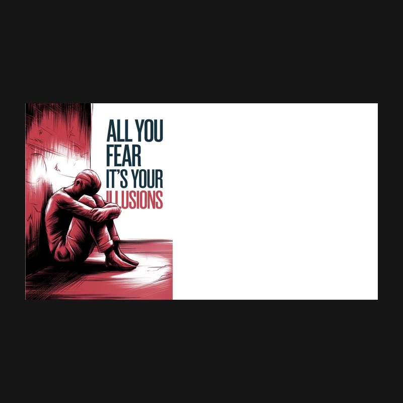 Confronting Fear and Illusions: A Mental Health Perspective Desk Mat