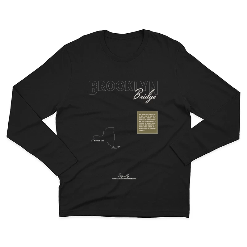 Brooklyn Bridge Architekturdesign Herren Langarm T-Shirt