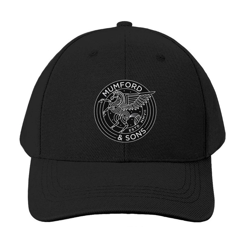 Mumford & Sons Geometric Pegasus Band Logo Baseball Cap