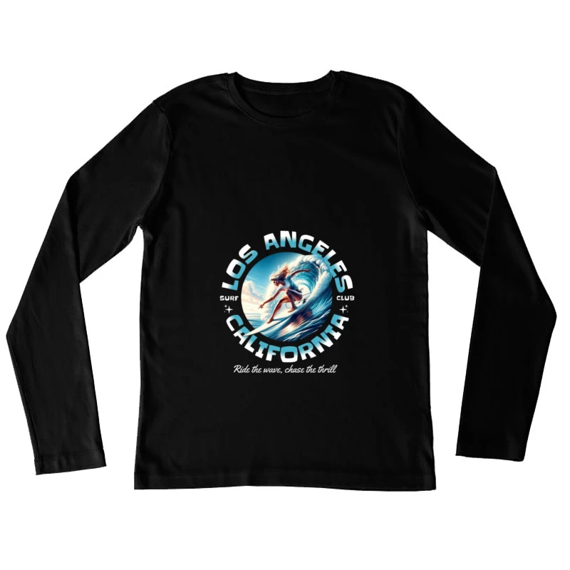 Surfen in Los Angeles, Kalifornien Damen Langarm T-Shirt