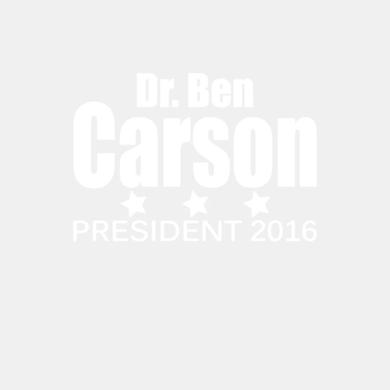 Dr Ben Carson For President 2016 Male Tank Top
