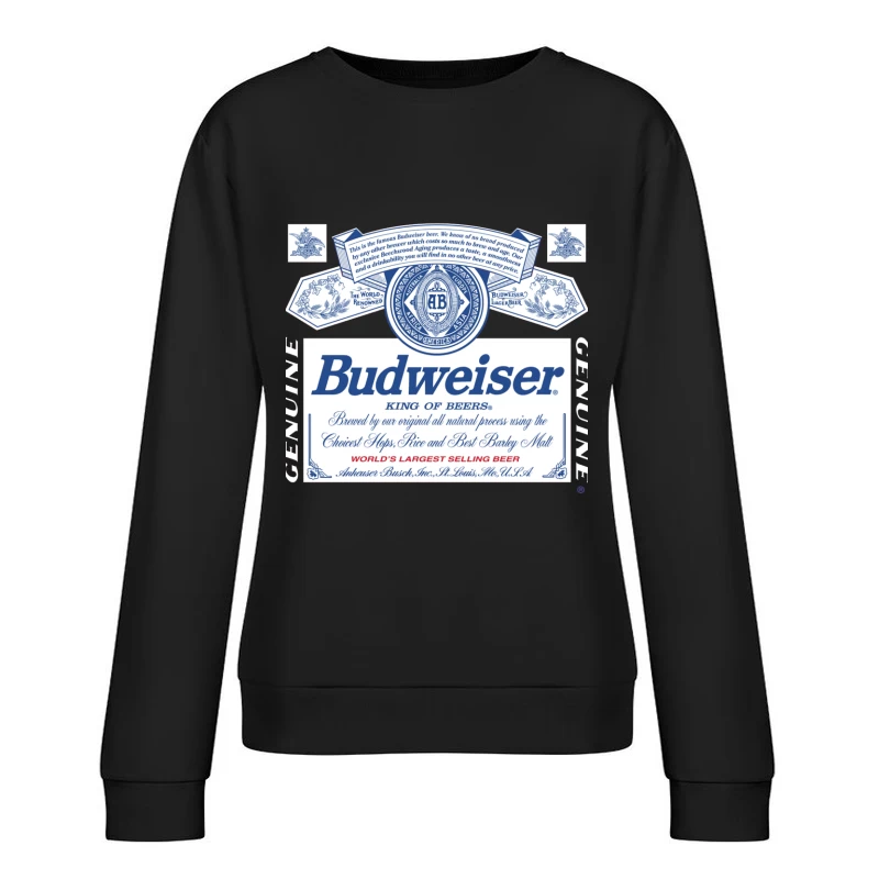 Budweiser Beer Female Pullover Sweatshirt