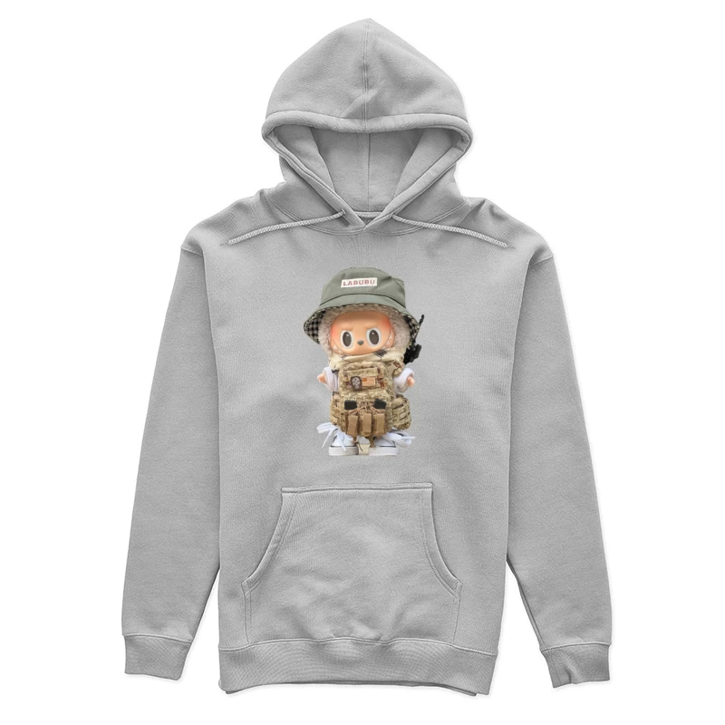Labubu Figur in taktischer Ausrüstung Damen Pullover Hoodie
