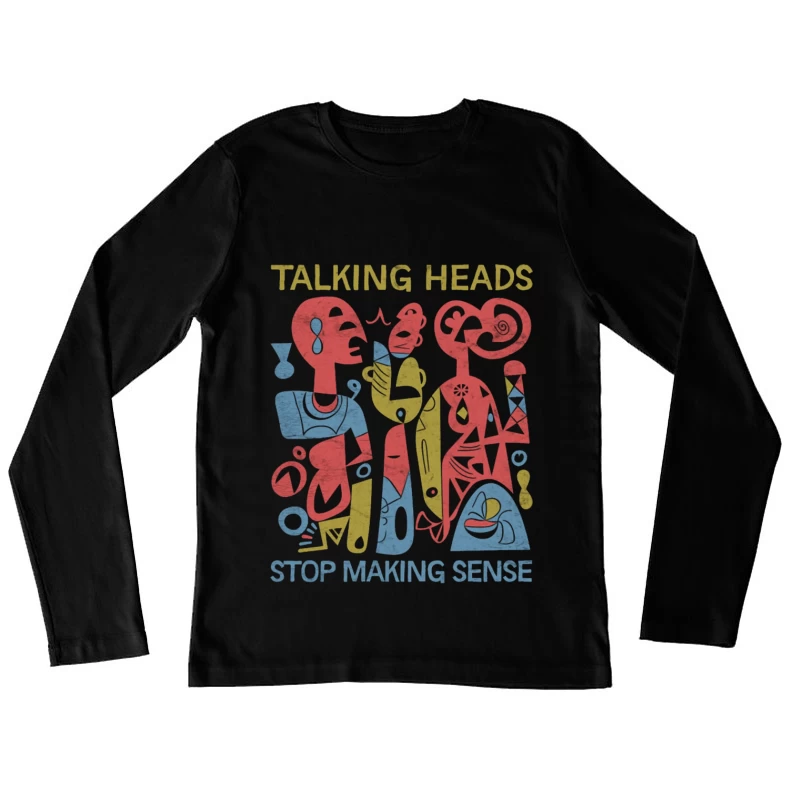 Talking Heads "Stop Making Sense" Abstract Album Art Female Long Sleeve T-Shirt