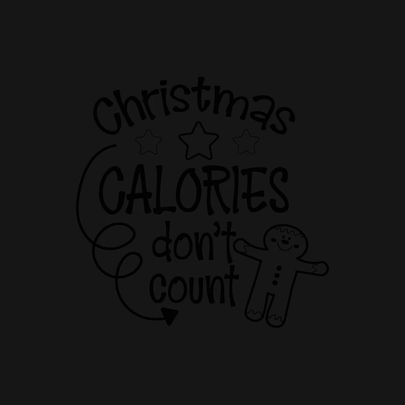 Calories de Noël amusantes Homme Manches Longues T-Shirt