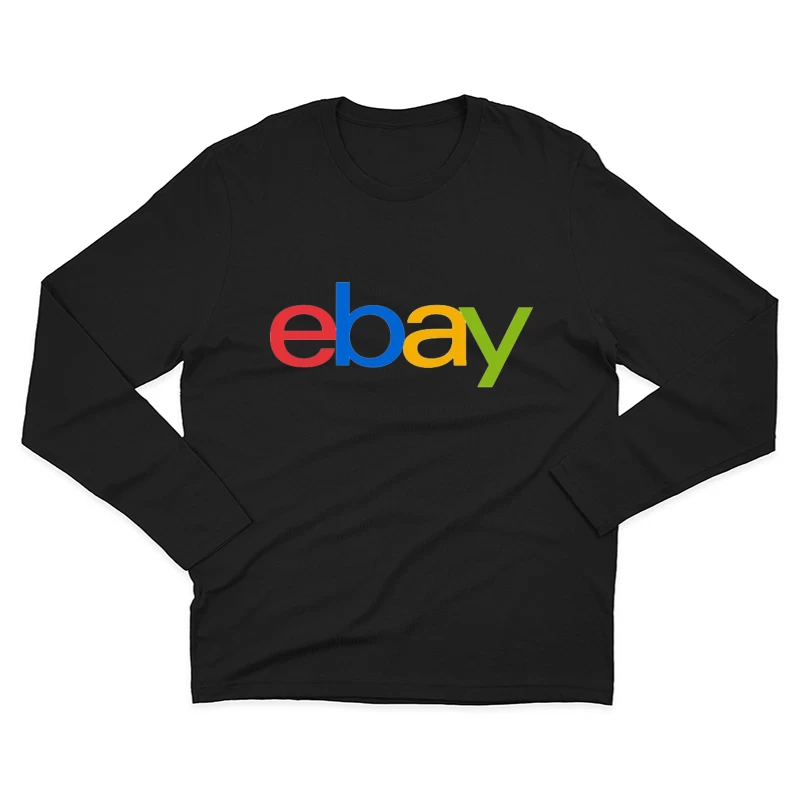 eBay Official Multicolored Logo Male Long Sleeve T-Shirt