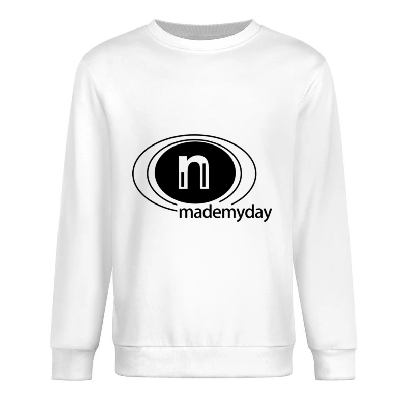 Minimalistisches Logo-Design Herren Pullover Sweatshirt