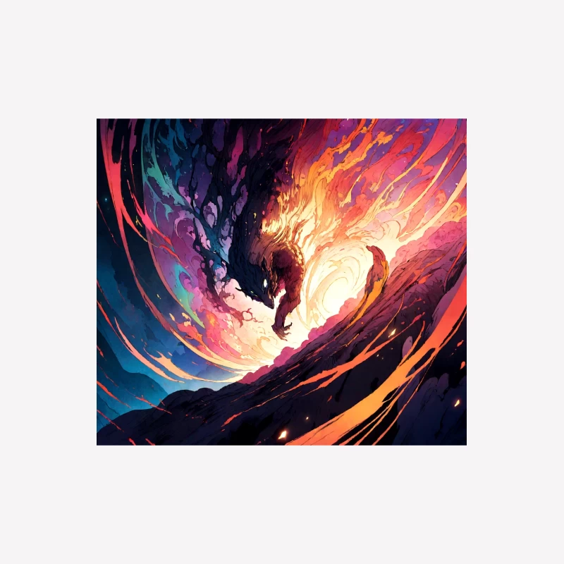 Rebirth of the Elemental Phoenix: A Swirling Dance of Fire and Ice Male T-Shirt