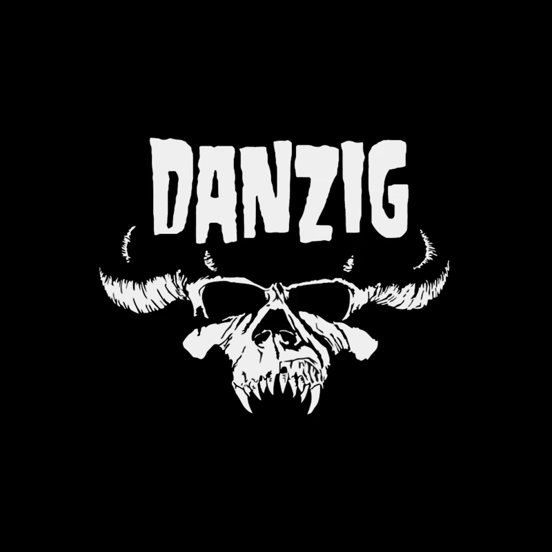 Danzig Band Gothic Skull Logo Design Tapestry