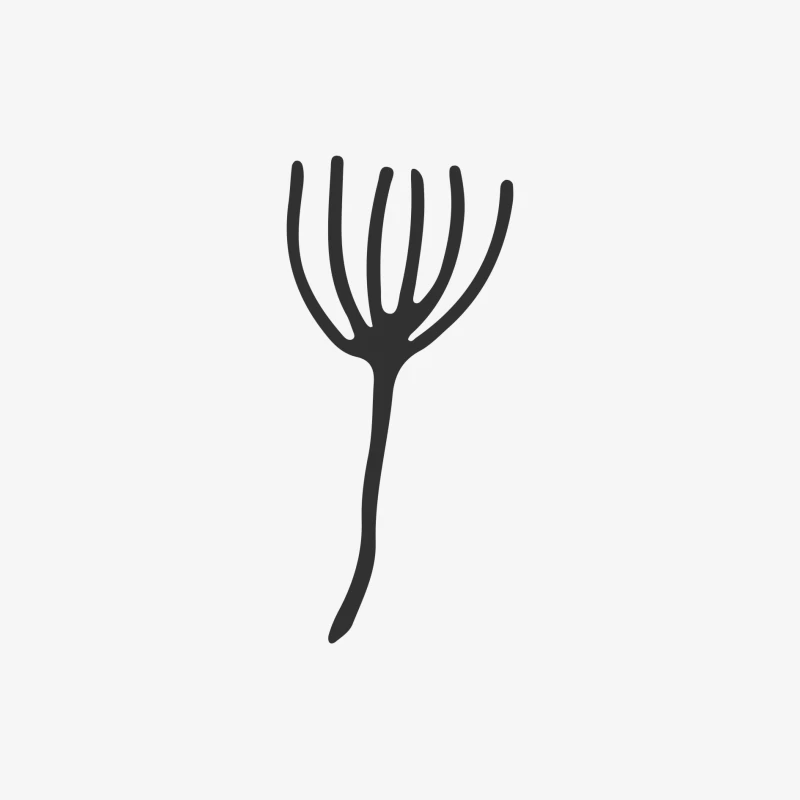 Branche abstraite avec lignes Homme Manches Longues T-Shirt