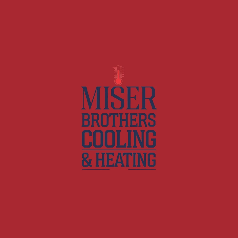 Miser Brothers Cooling & Heating HVAC Business Logo Baseball Cap