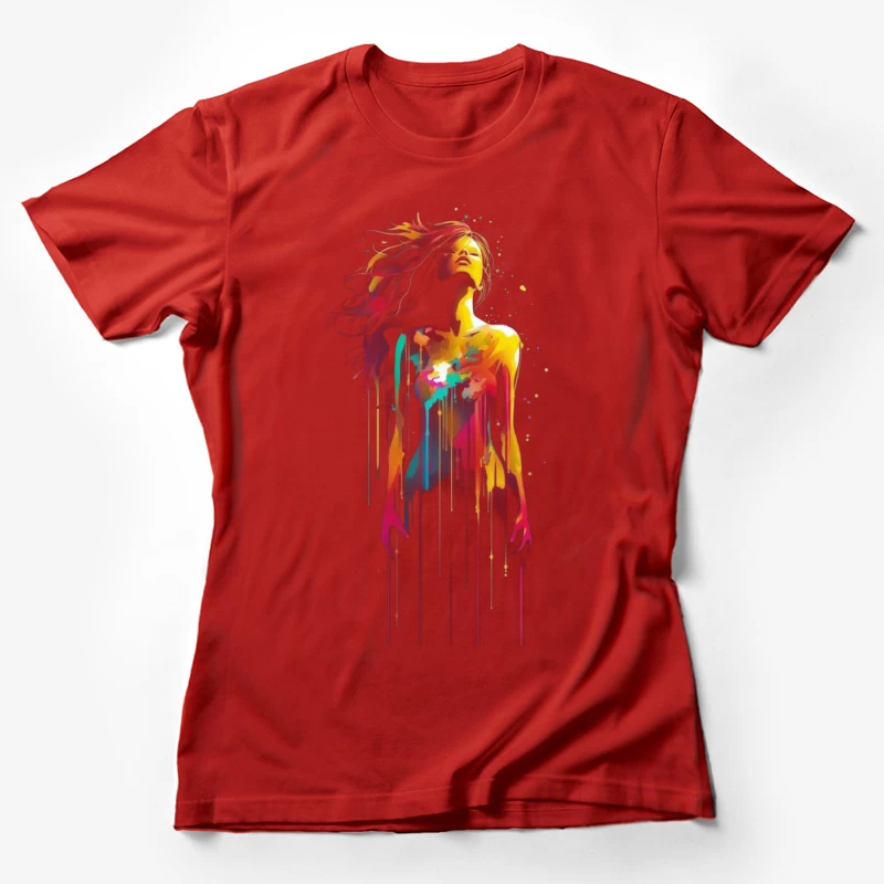 Colorful Abstract Woman Female T-Shirt