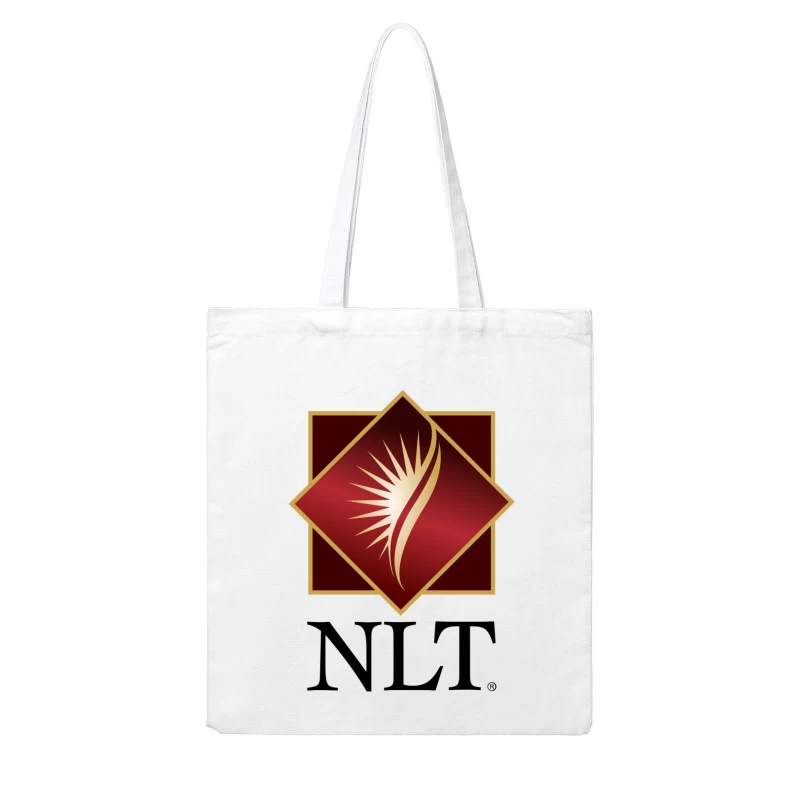 NLT Corporate Logo with Gold Diamond Design Cotton Tote Bag