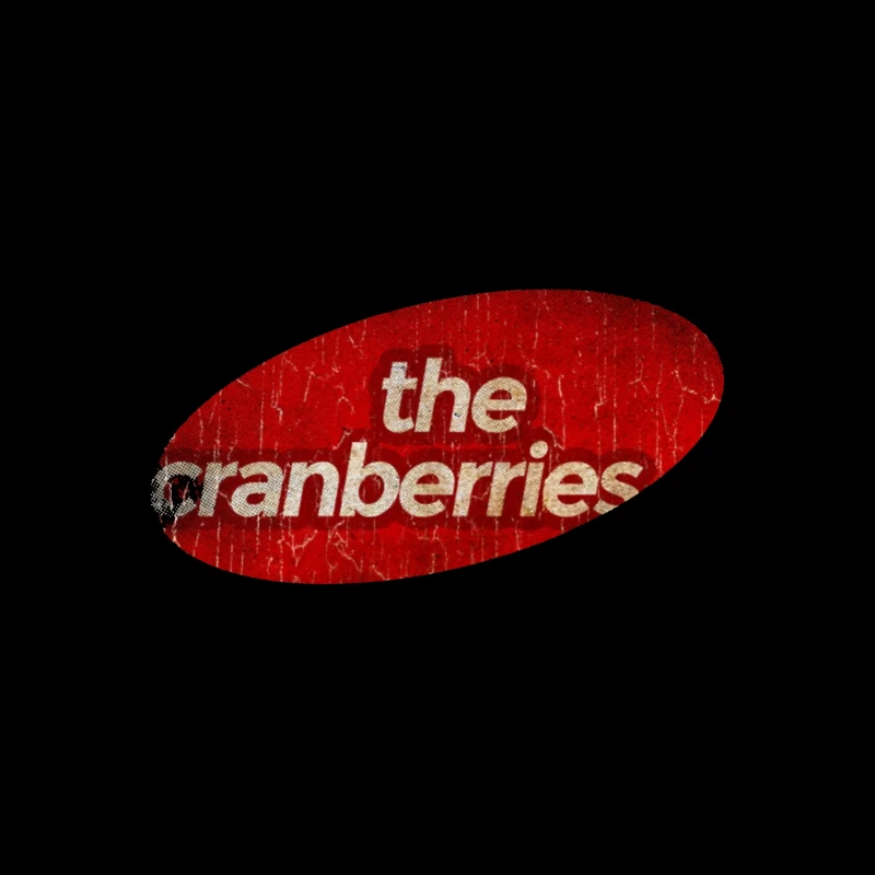 The Cranberries Vintage Band Logo in Red Tapestry