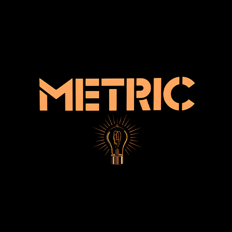 Metric Fantasies Lightbulb Throw Pillow