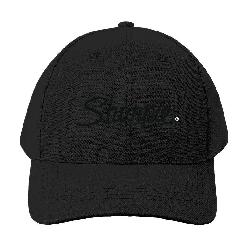 Sharpie Brand Logo in Classic Black Script Typography Baseball Cap