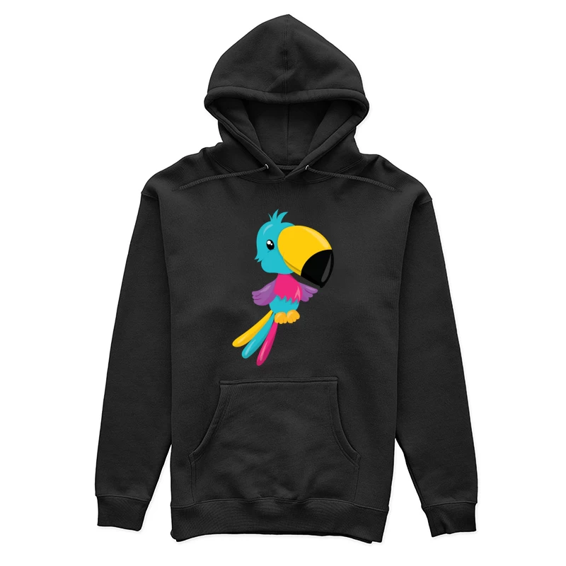 Perroquet coloré avec un grand bec Femme Sweat à capuche