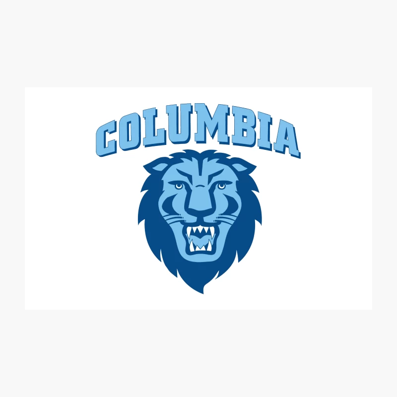 Columbia University Blue Lion Logo Travel Mug