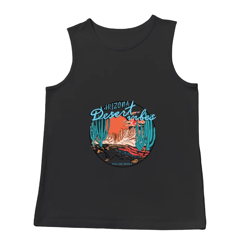 Arizona Wüstenlandschaft bei Sonnenuntergang Herren Tanktops