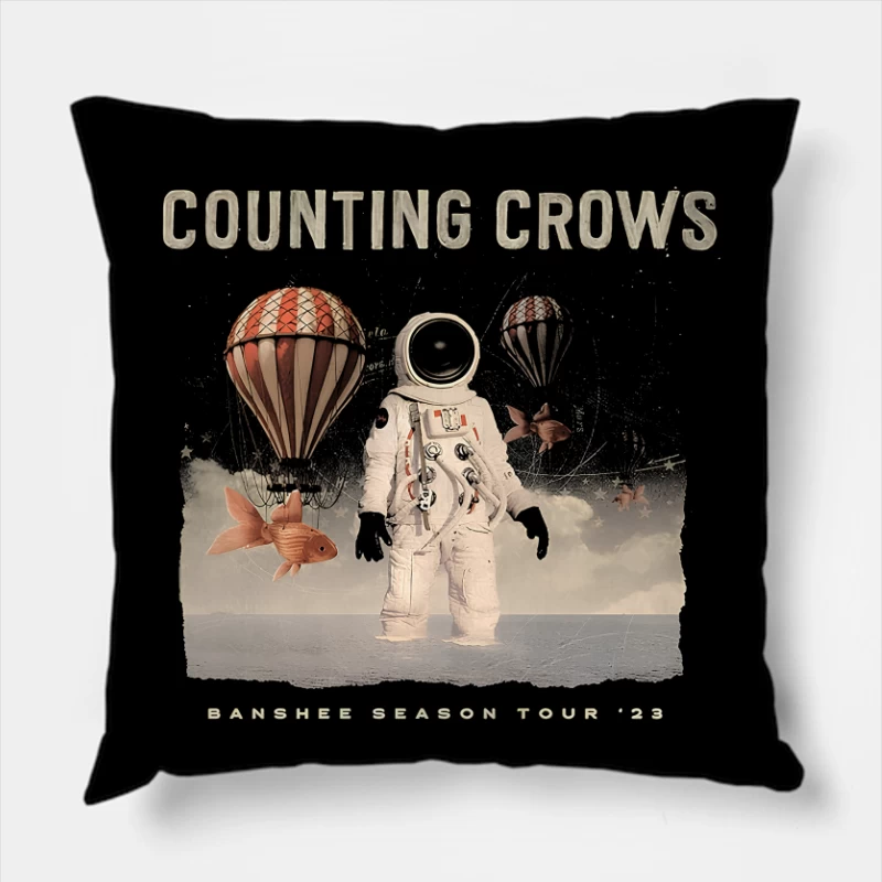 Counting Crows Moon Man Throw Pillow