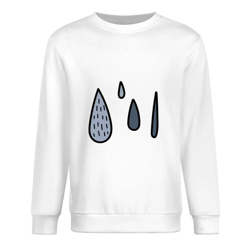 Gouttes Abstraites Colorées Homme Sweat-shirt à enfiler