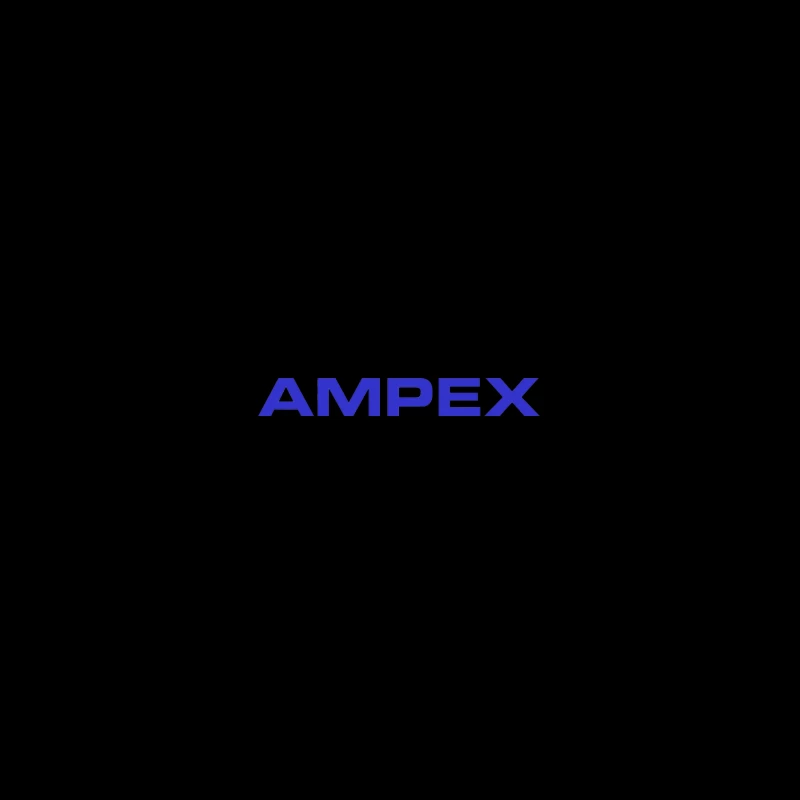 Ampex Blue Corporate Logo iPhone Case