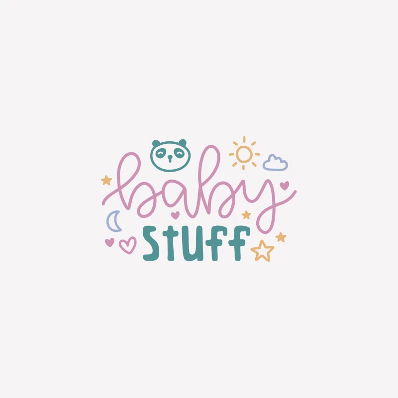 Design mignon pour bébé avec motifs étoile et soleil Femme T-Shirt