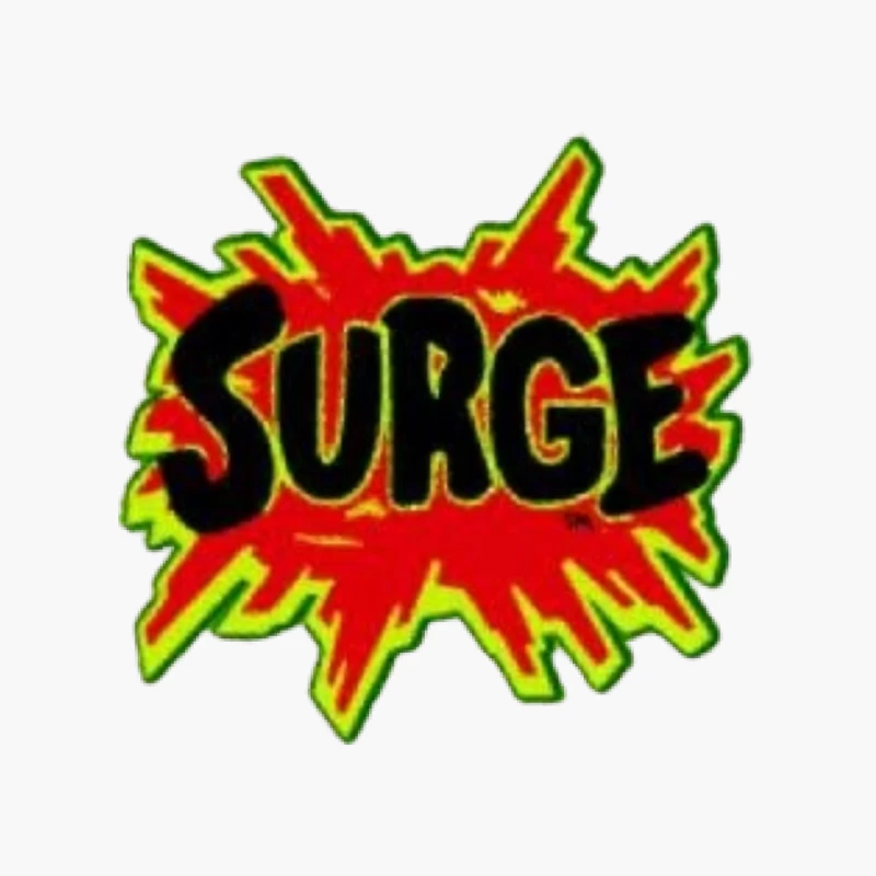 Vintage Surge Logo Design with Red Explosion Effect Cotton Tote Bag