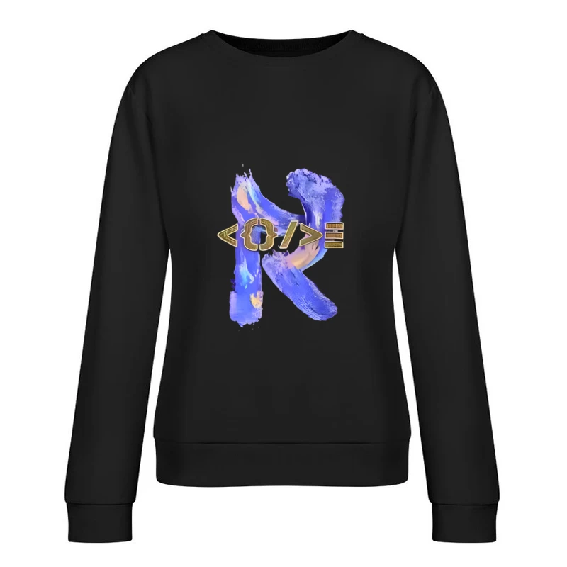 Kreatives Design mit Farben und Symbolen Damen Pullover Sweatshirt