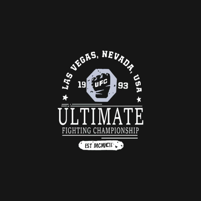 Design de Logo UFC, Las Vegas, 1993 Homme T-Shirt